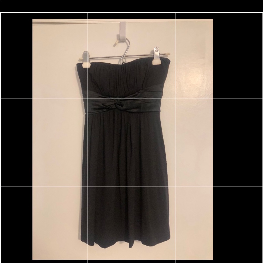 Bebe black strapless dress Sz Small